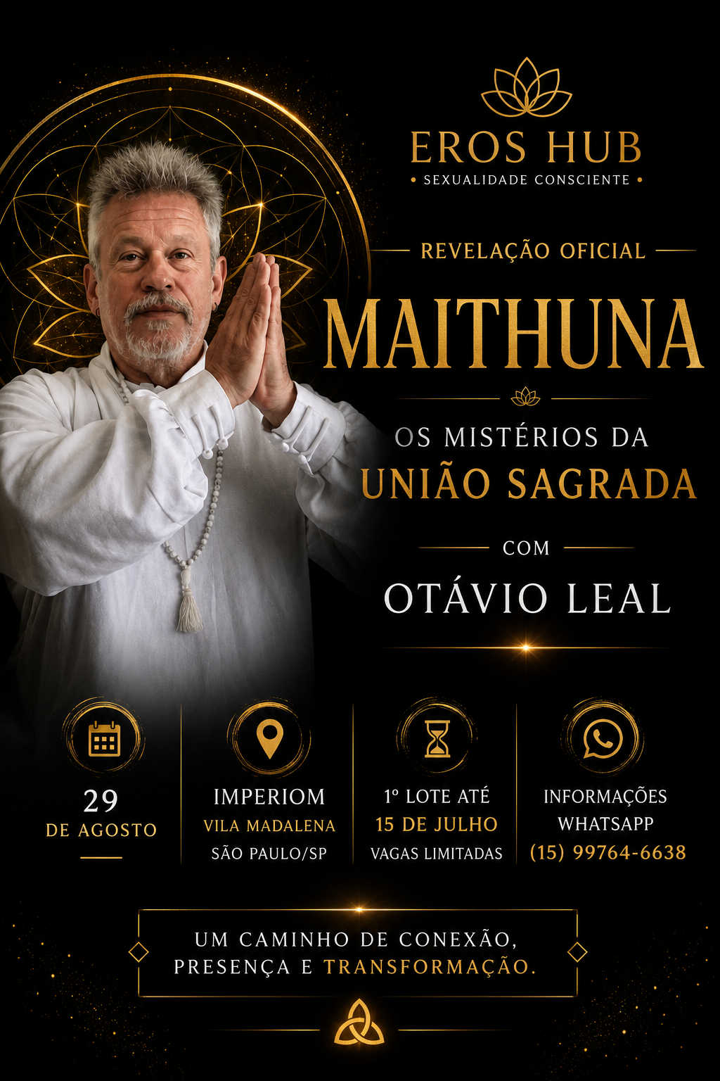 Arte do evento Maithuna — Os Mistérios da União Sagrada