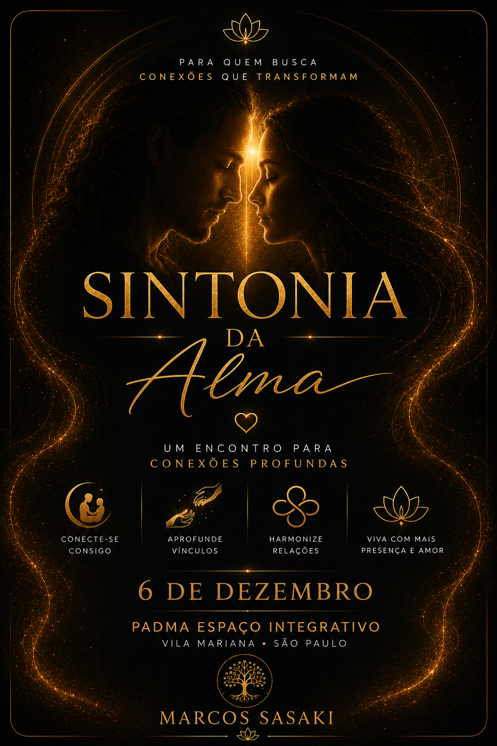 Arte do evento Sintonia da Alma